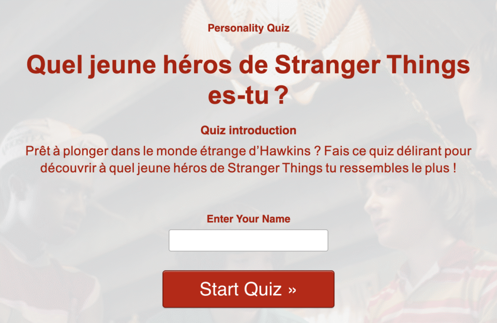 Quiz Stranger Things
